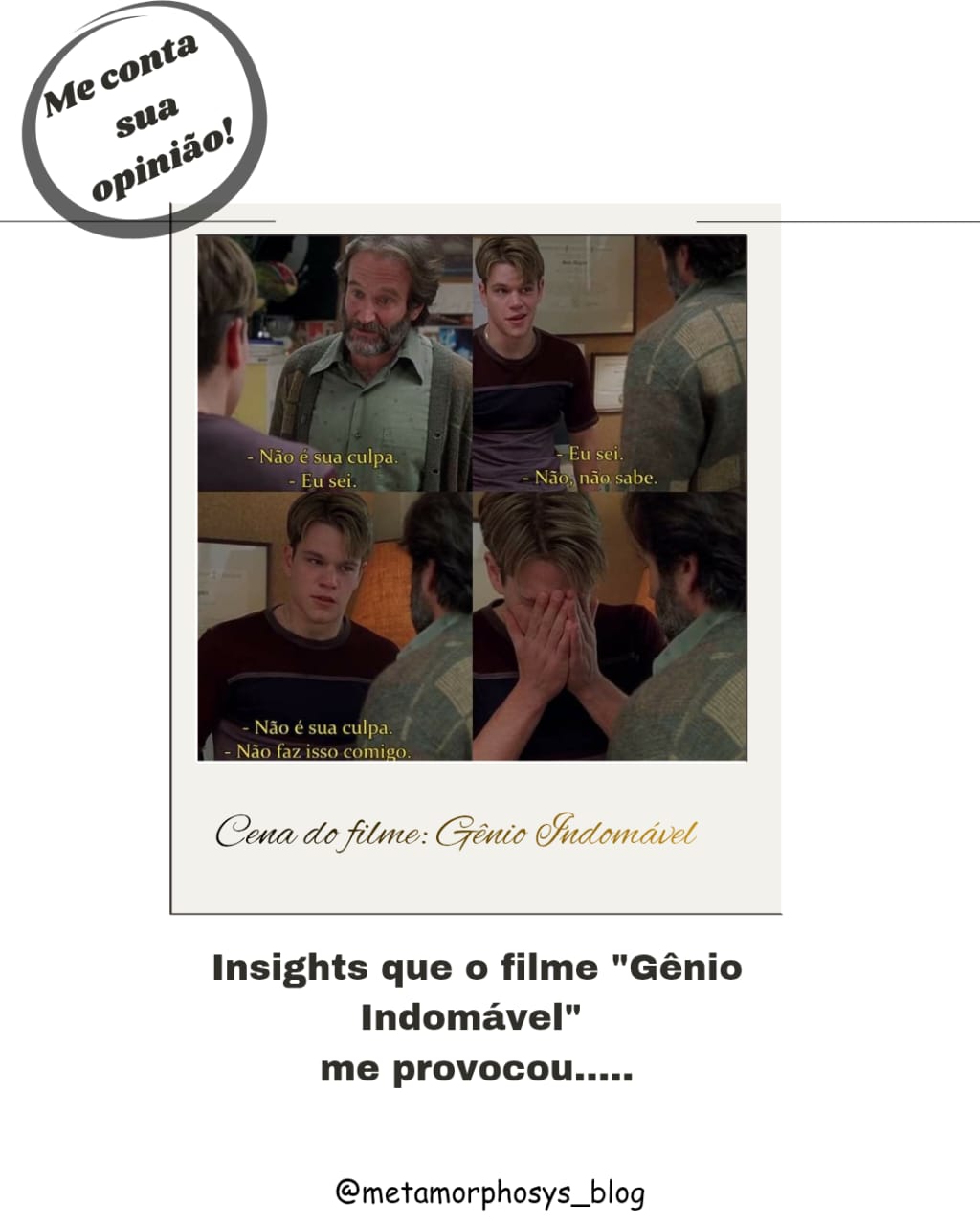 Insights que o filme “Gênio Indomável” me&nbsp;provocou